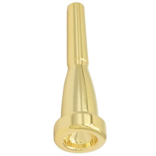 OFFSCH Trumpet Practice Mouth Metal Trumpet Mouthpiece Replacement Metal Instrument Supplies Gold Color