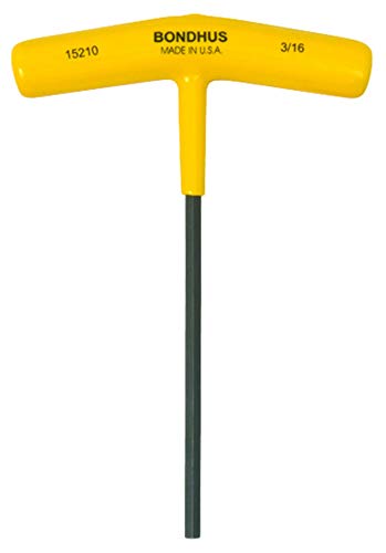 Bondhus 15210 3/16 Hex Tip T-Handle w/ProGuard Finish multi one size