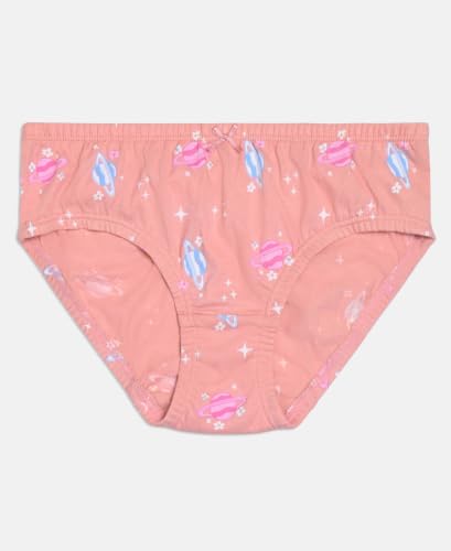 Image of Jockey SG01 Girls Super Combed Cotton Printed Panty with Ultrasoft Waistband (Pack of 3)