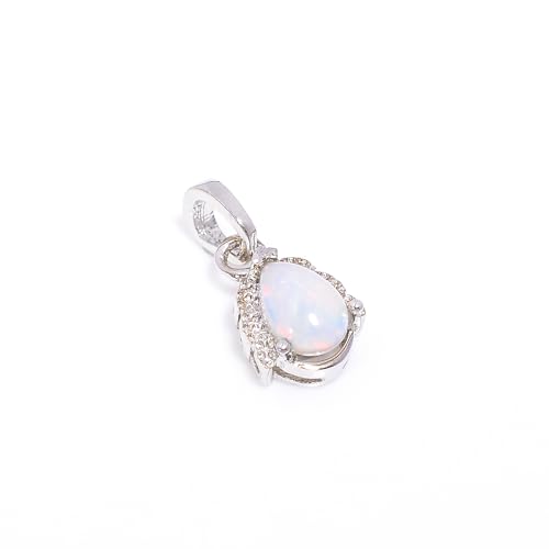 Opale éthiopienne poire et argent 925, le bijou idéal pour illuminer vos tenues de soirée