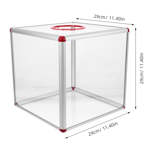 Boîte à dons en acrylique transparente Operitacx avec assemblage facile pour tombolas