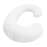 Betty Dain Stretch Jersey Pregnancy / Maternity Pillowcase C-Shape Compatible, White