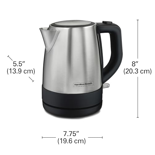Hamilton Beach Commercial HKE110 1 Liter Hot Water Tea Kettle, Hospitality Rated, Stainless Steel by Hamilton Beach Commercial - Used condition - Image 3