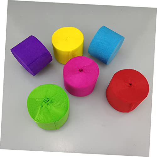 TEHAUX 10 Peças Papel Crepom Fluorescente Decoração De Papel Crepom Papel De Parede Flâmulas Decoraç