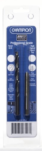 Champion 06548 308-5/16-18P/XL5-F Combination HSS 308-5/16-18 Plug Tap and XL5-F HSS Drill with 135-Degree Split Point, Brute Platinum