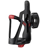 Lamicall Porte-bouteille d'eau pour vélo – Extra large réglable (55–85 mm) Porte-bouteille d'eau avec emplacement antivol pour moto à une main pour guidon et cadre de 20 à 34 mm