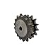 bexen Steel Motor Drive Gear 13/14/15/16/17/18Teeth 45# Steel Industrial Machinery False Double Row Drive Sprocket Gear (Size : 13 Teeth)