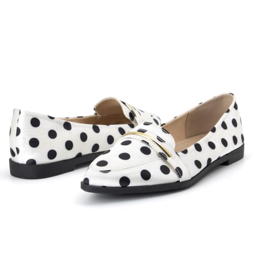 Image of Pointy Toe Penny Loafers for Women Dress Office Work Flats Shoes