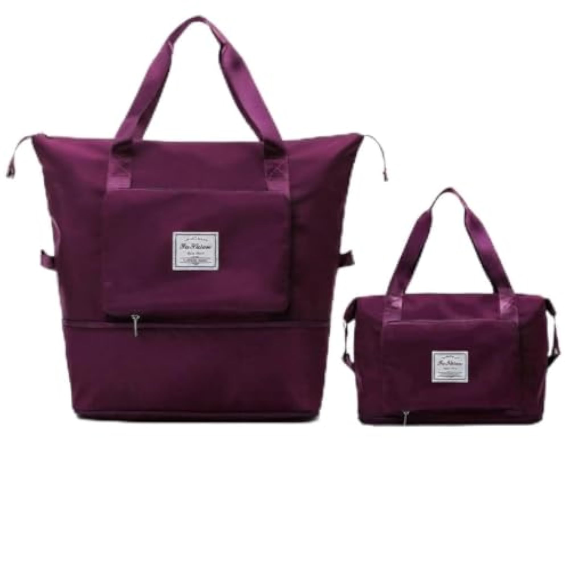 41L Expandable Travel Duffle Bag for Women, Foldable Nylon Carry On
