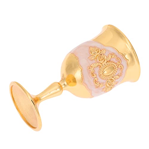 ABOOFAN Retro Zinc Alloy Goblet Vintage Embossed Wine Cup for Parties Home Decor and Banquets Elegant Drinking Vessel for Wine and Beverages