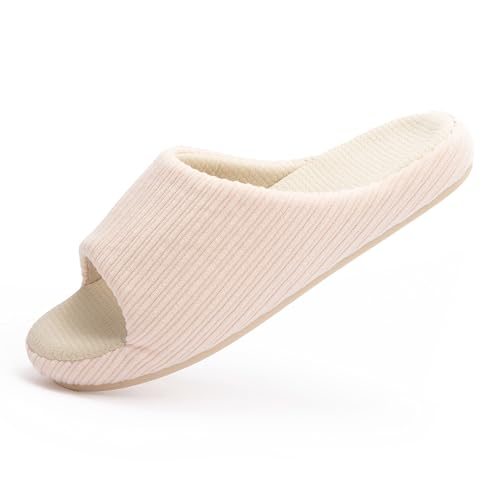 Image of Chantomoo Womens Slipper Memory Foam Comfy Rubber Sole House Bedroom Slipper Slides