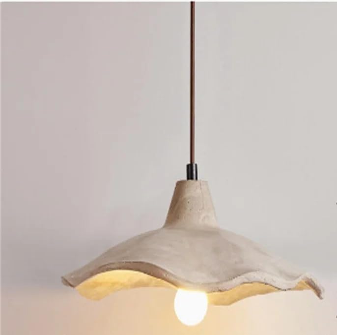 Lustre japonais en ciment pour une ambiance zen dans votre salon de thé