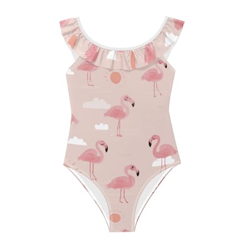 Maillot de bain fille flamant rose parfait pour la plage et les vacances d'été