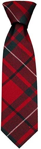 Cravate MacAuley en tartan rouge léger de qualité supérieure I LUV LTD