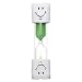 Colorful Children Kids Toothbrush Timer 2-Minute Smile Sandglass Tooth Brushing-Green