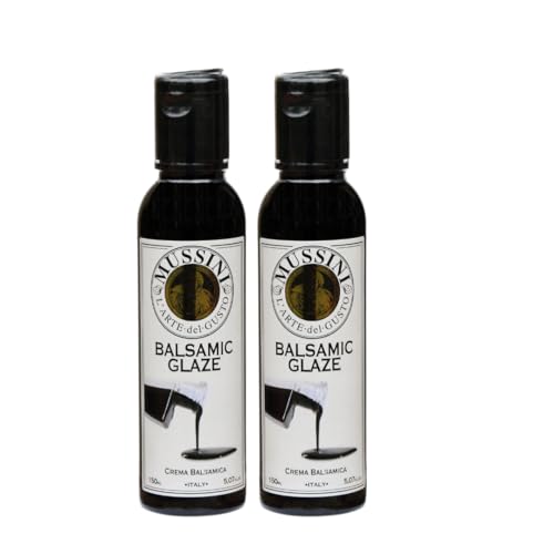 Mussini Crema, Glaze of Balsamic Vinegar of Modena, 5.07-Ounce Bottles (Pack of 2)