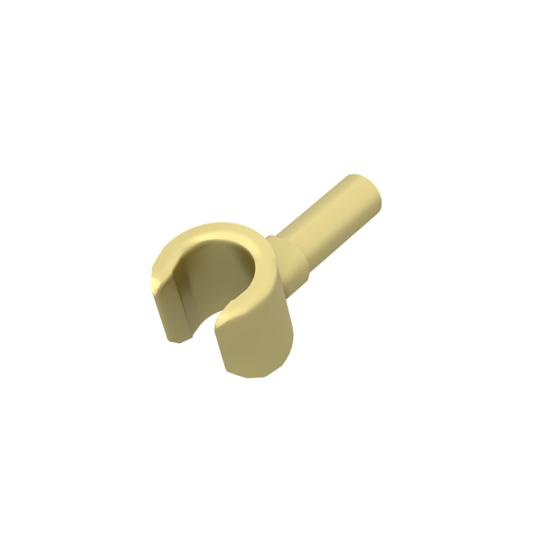 3820 ?? Minifig Hand 50 Pieces GDS-1425 Compatible with Lego Building Blocks Color:Chrome Gold โ image 1