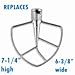 SideSwipe original flex edge beater for KitchenAid mixers Wide Bowl-Lift (Blue, Most 6-QT, 7 QT, 5.5, 5Plus)