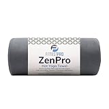 Fittest Pro Non-Slip Hot Yoga Towel with Super-Absorbent Soft Suede Microfiber in Many Colors, for Bikram Pilates and Yoga Mats. (72.00 x 26.50) Nimbus Grey