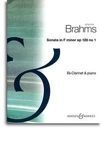 Johannes Brahms: Sonata Op.120 No.1 In F Minor. Partitions pour Clarinette, Accompagnement Piano