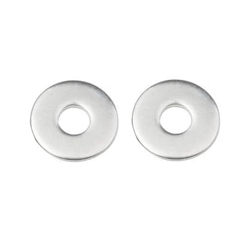 Yesmin 12 PCS M4 Washers,M4 x 9mm Stainless Steel Penny Washers,Large OD Plain Wide Metal Round Flat Spacer Repair Washer for Screws Bolts ﻿