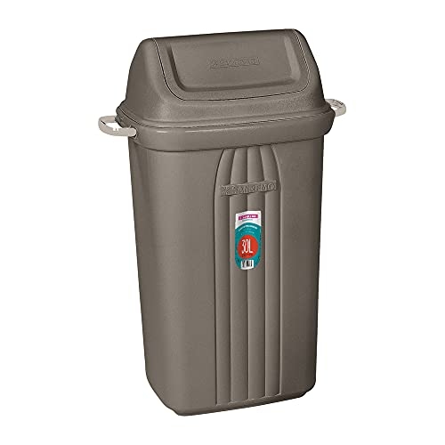 Sanremo - Lixeira Plástica Basculante de 30 Litros, Linha Casablanca Sanremo - Lixeira Plástica Basculante de 30 Litros, Linha Casablanca