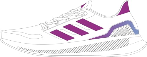 adidas Runfalcon 5 Running Shoes, Zapatillas para Correr Mujer, FTWR White Purple Burst Semi Blue Burst, 36 EU