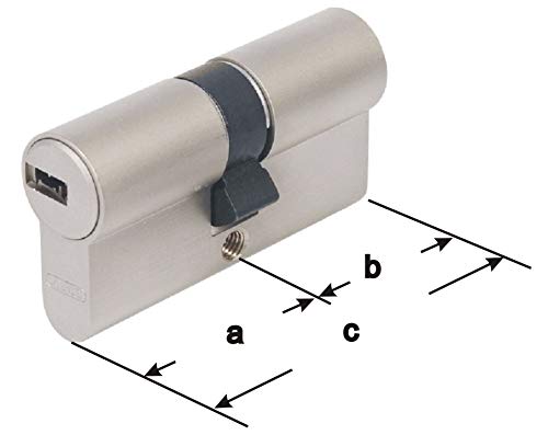 ABUS EC660 Profil-Doppelzylinder Länge (a/b) 30/30mm (c=60mm) mit 5 Schlüssel, mit Sicherungskarte