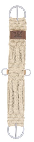 Weaver Leather 100% Mohair 27-Strand Straight Cinch, Natural, 26" by Weaver Equine - Used condition - Image 2