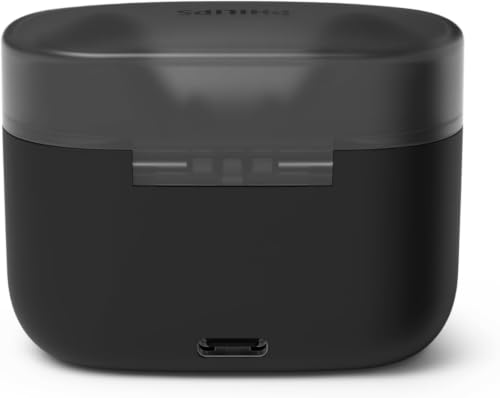 Image of Philips T2000 True Wireless Bluetooth Earbuds - 14 Hours Play Time, Natural Sound, Clear Calls, Dynamic Bass, IPX4 Water Resistant, Black