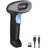 Wordcam Bluetooth Barcode Scanners Versatile 3-in-1(Bluetooth+2.4G Wireless+USB Wired), 2D QR Handhe