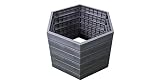 Garantia Ergo 645100 verhoogde plantenbak hout (afmetingen l x b x h 110 x 95 x 25 cm, oppervlak houtstructuur, ook als compostbak te gebruiken, bloembed/kruidenbed, naar wens uitbreidbaar)