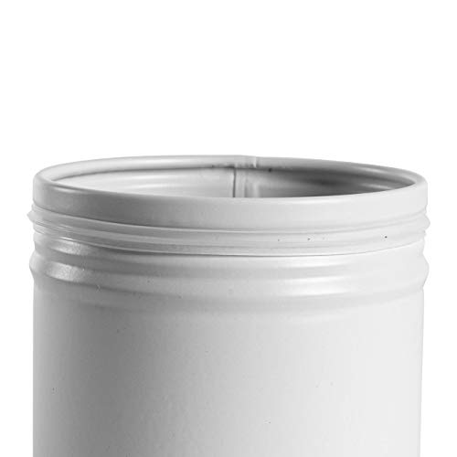 Metal Sugar Canister - Matt White - 5