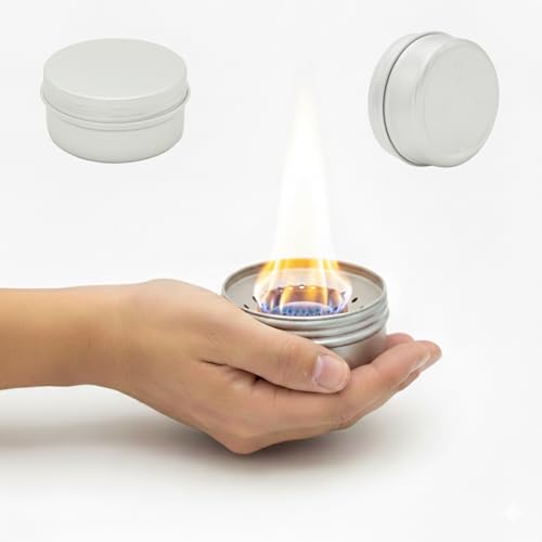 FRAINEL Mini Pocket Stove Circular Alcohol Burner for Emergency & Survival Cooking Ultra-Light 15g EDC Furnace for Spring Backpacking Camping Hiking | Adventure Season Picks