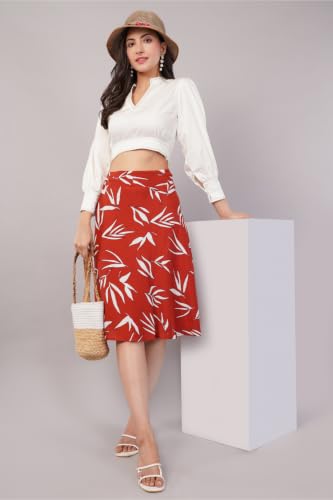 Image of Women's Printed Maxi Wraparound Skirt