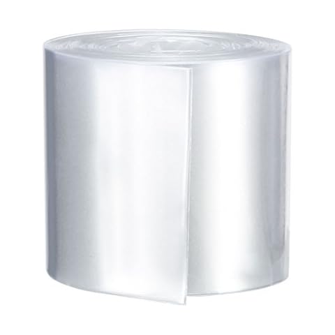 sourcingmap 29.5mm Flat PVC Heat Shrink Tubing Cover