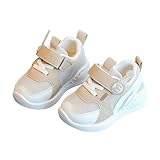 Zapatillas Niño Blancas, Deportivas Niño Zapatos para Caminar De Malla Transpirable para Bebés Suela Suave Flexibles Ligeros para El Desarrollo Temprano De Niños Y Niñas (Khaki 9-12 Months)