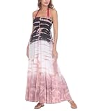 Raviya Womens Tie-Dye Strapless Cover-Up Pink S