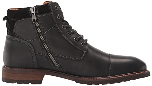 Florsheim Men's Chalet Cap Toe Boot Ankle, Black Crazy Horse, 12 #TOP5