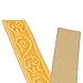 3D Wall Trim Self- Skirting Strip for DIY Wall Molding & Corner Protection – Waterproof XPE Foam Decorative Border Trim, Peel and Wall Trim, 230 x cm, White/Silver/Gray/Brown/Gold(Gold)