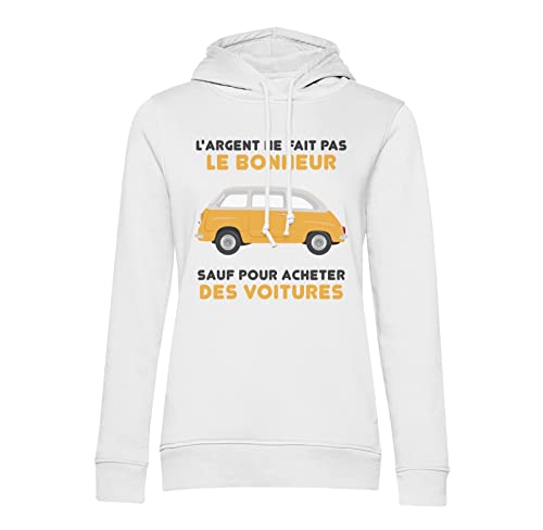 Sweat à capuche voiture rétro sweat-shirt imprimé oldschool pour amateur de mécanique
