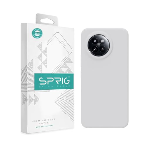 Image of SPRIG Compatible with Mi 14 Civi Premium SilkTone Back Cover Drop Tested Shock Proof Mobile Case for Men, Women, Boys and Girls with Camera Protection (White)