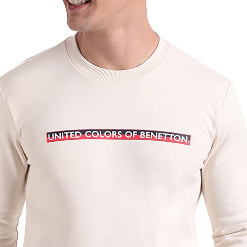 Image of United Colors of Benetton Men's Printed Hooded Neck Regular