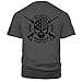 Dion Wear Men's Short Sleeve Graphic T-Shirt - One Nation Under God, Grey, Large