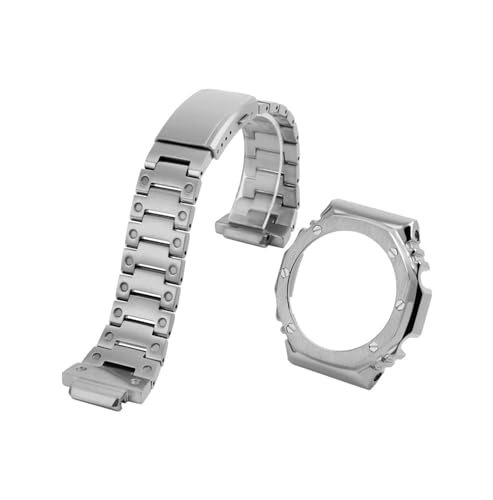 16mm���ǃX�e�����X�o���hor�P�[�X�ɓK������Casio G-SHOCK GA-2100/GA-2110(Steel Case-strap,GA-2100)