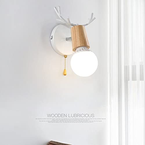 Sconces con interruptor de línea de tracción para iluminar rincones oscuros sin obras 3
