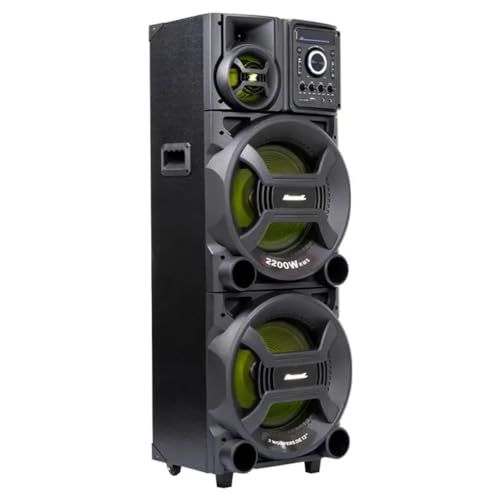Amvox Caixa de Som Amplificada ACA 2201 Pesadão II - 2200W RMS, Bluetooth, Equalizador, USB