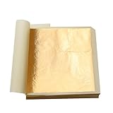 Material: estas láminas metálicas no son de oro real, sino de cobre, cuyo componente principal es la aleación. El color es brillante y logra el mayor parecido posible con el oro real en términos de visión y textura.