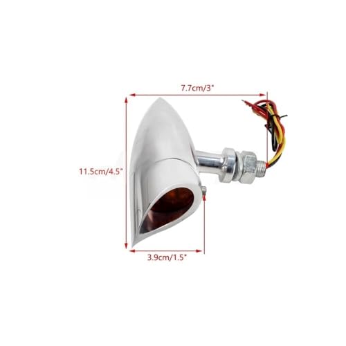 Indicateur clignotant LED moto custom Bobber Chopper - 4