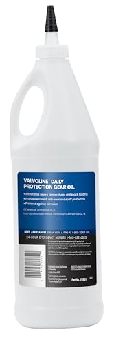 Image of Valvoline High Performance SAE 80W-90 Gear Oil 1 QT, Case of 12